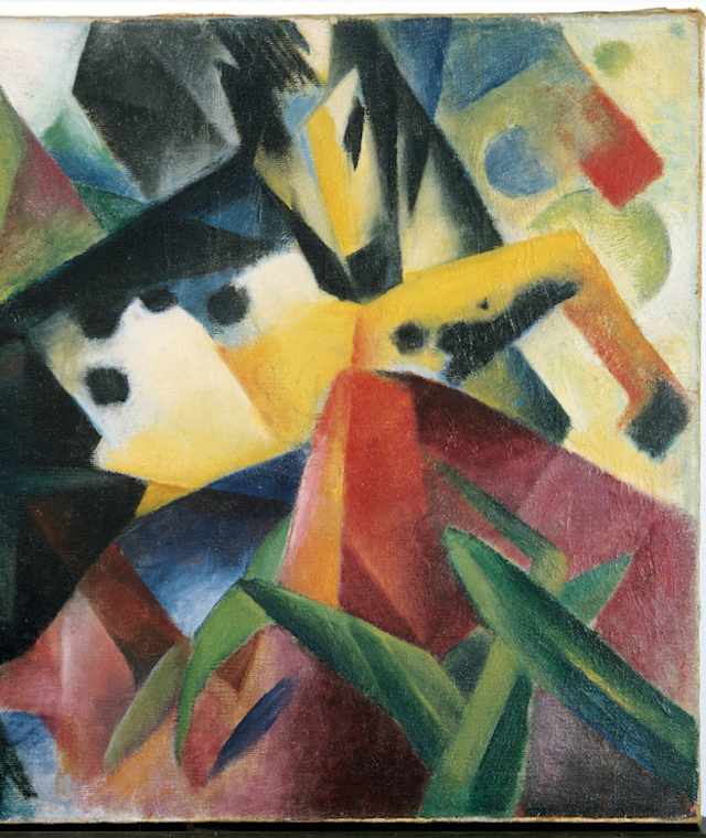 „Springendes Pferd“ von Franz Marc