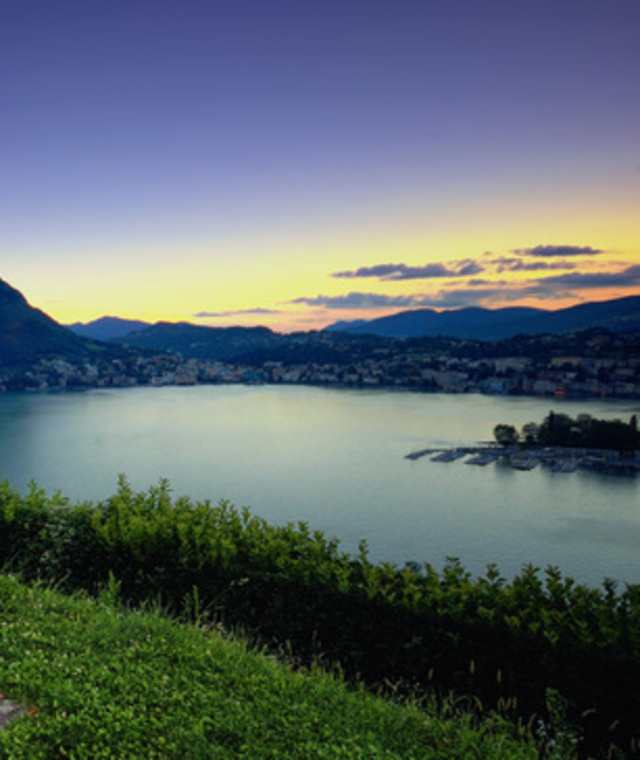 Blick auf den Luganer See