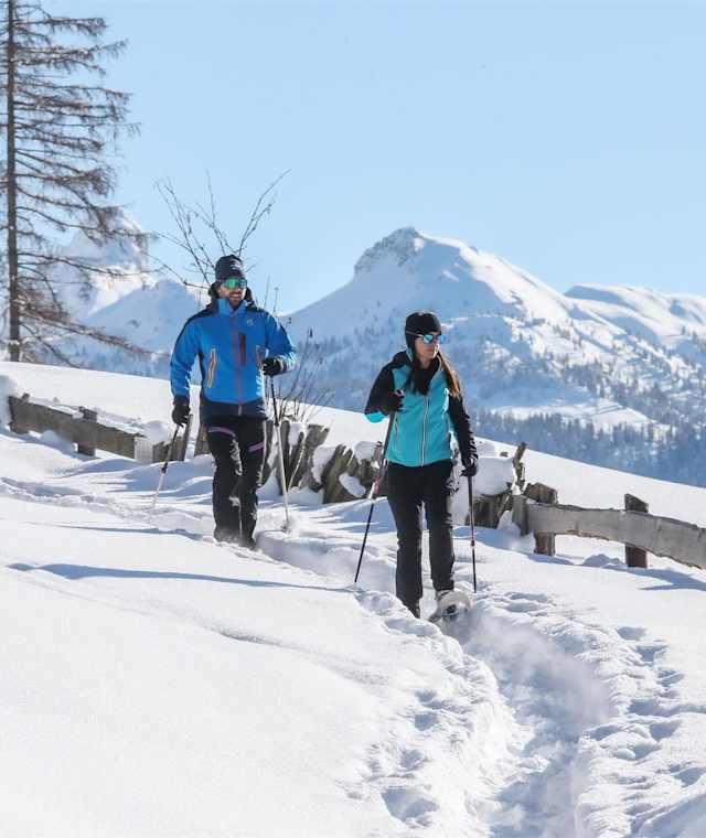 Mit Schneeschuhen von San Cassiano nach Badia
