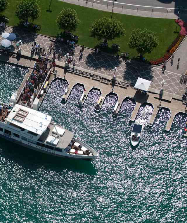 Die Schiffsstelle Velden