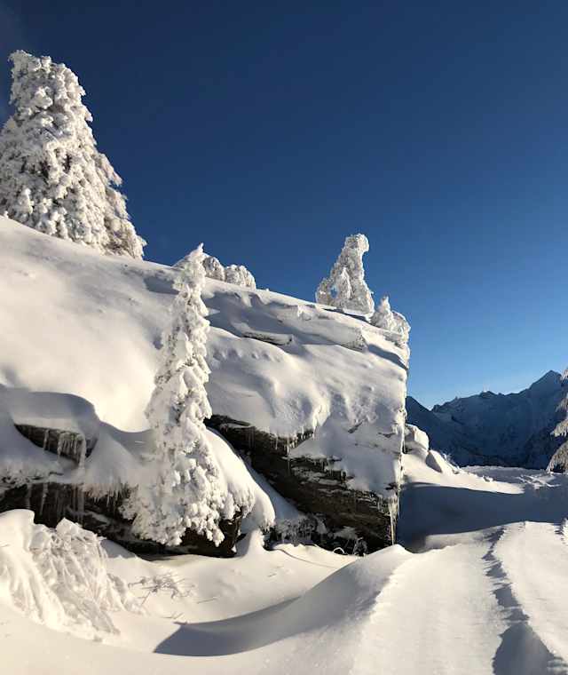 Schneeschuh-Wanderweg Rambött-Gorda