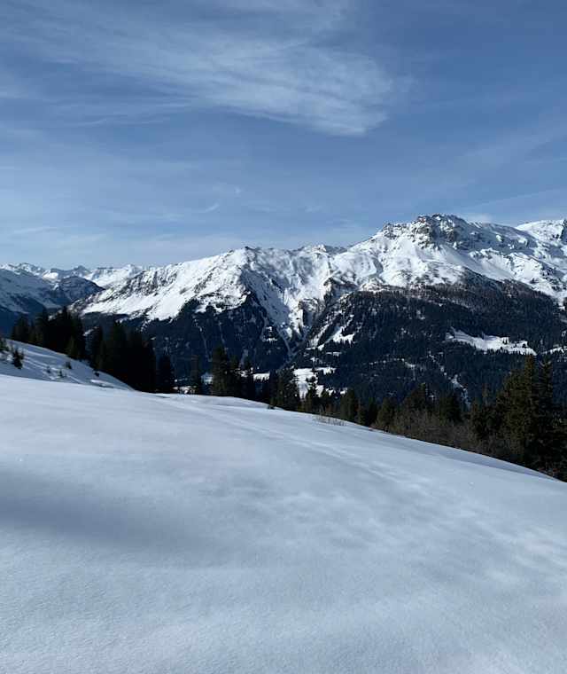 Auf dem Mässplatte-Trail bei der Madrisa