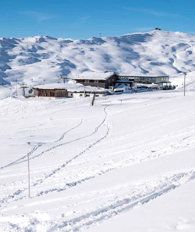 Der Trail verläuft unweit des Skigebiets