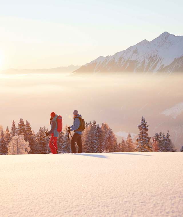 Winter- oder Schneeschuhwandern am Simmering