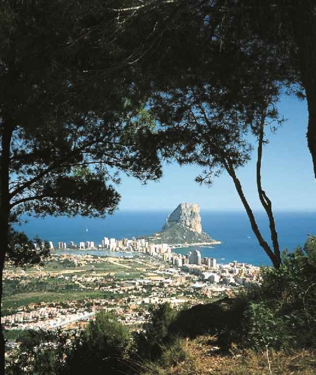 Blick von der Olta in Richtung Benidorm