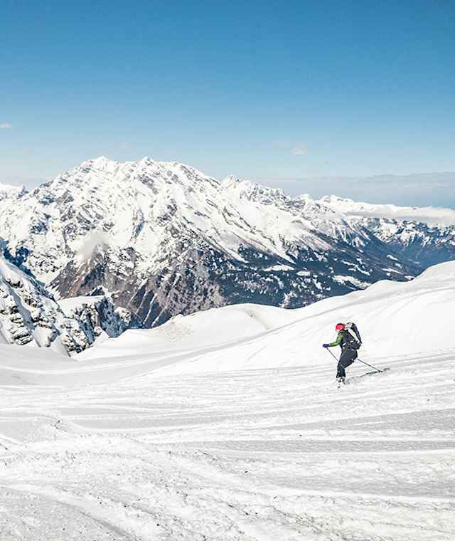 Abfahrt vom Schneibstein