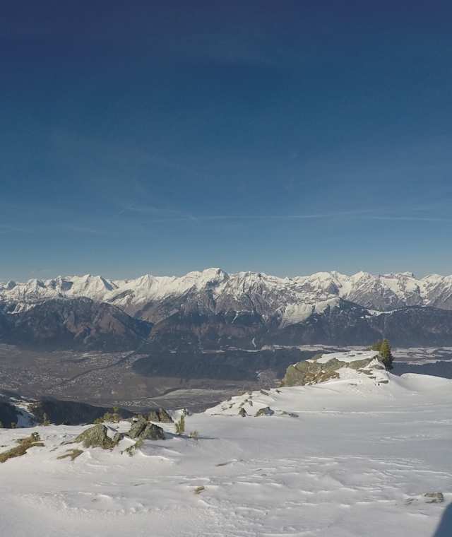Ausblick vom Largoz ins Inntal