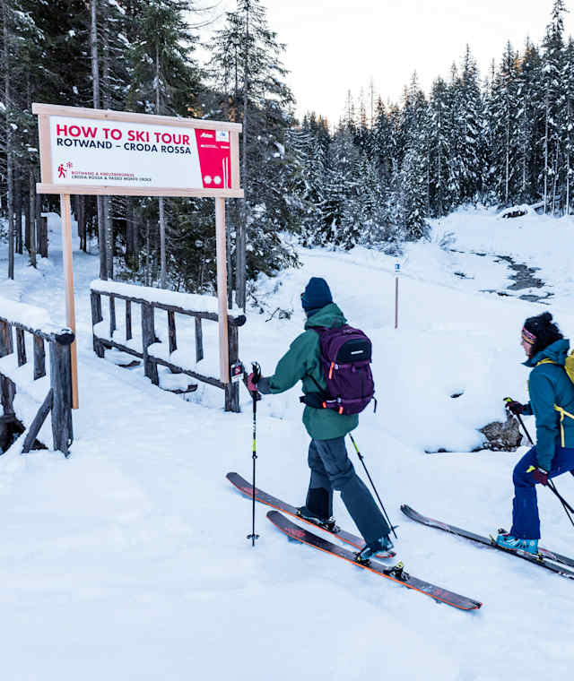 Erster Skitourenlehrpfad in Südtirol - Sexten.