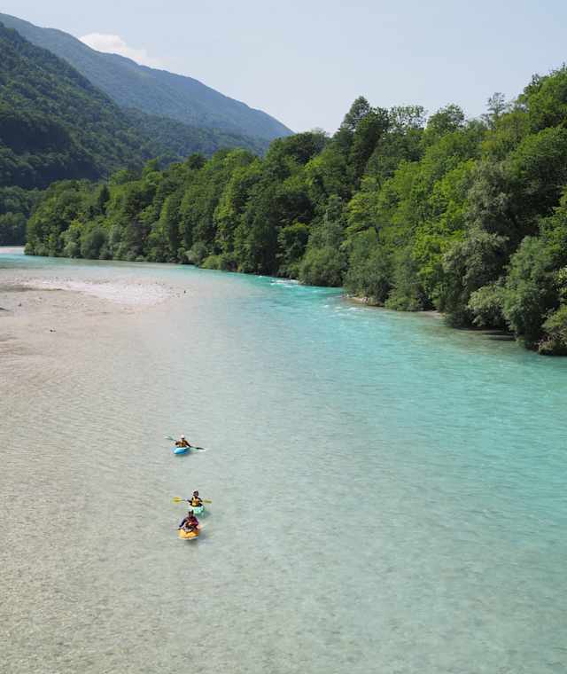 Flusswandern auf der Soča ab Kobarid