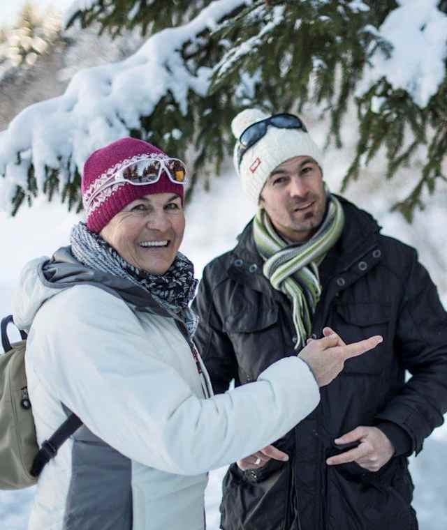 Markierung Winterwanderwege