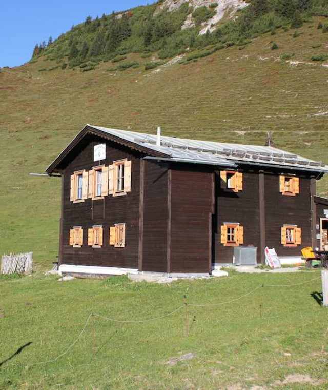 Die Sonnleitnerhütte noch ohne neuer Fassade