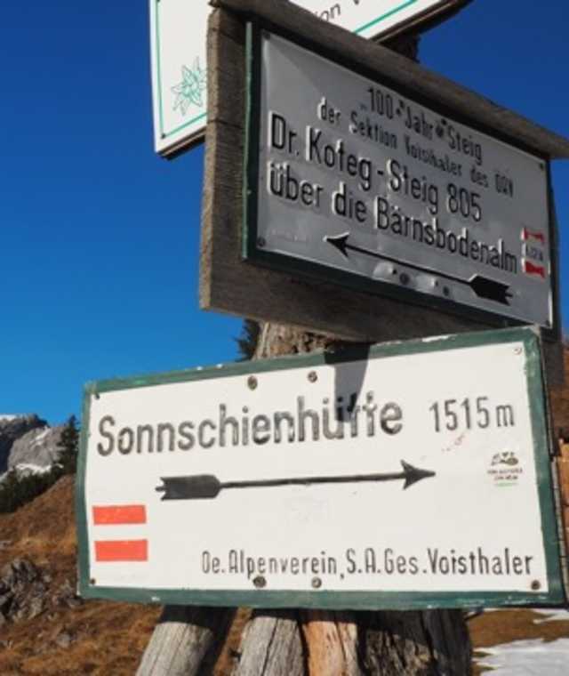 Weg zur Sonnschienalm