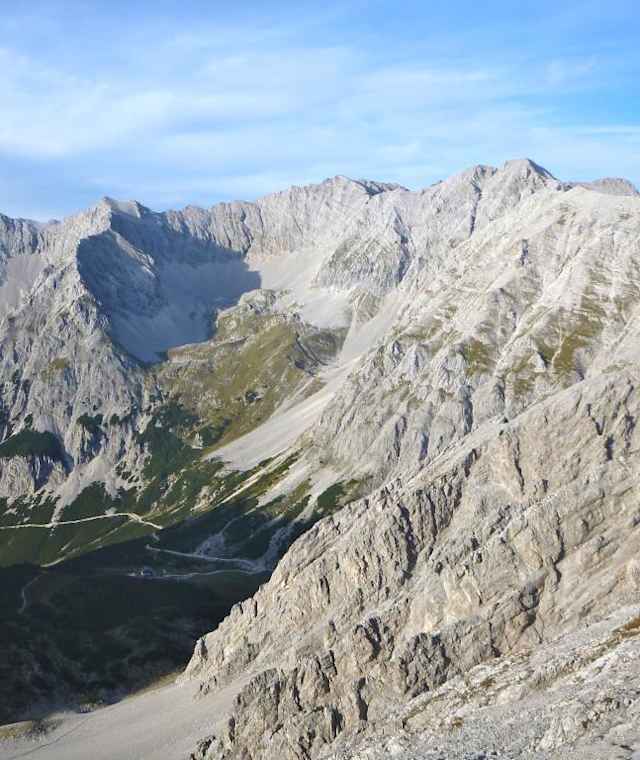 Blick Richtung Pfeishütte und Sonntagskar
