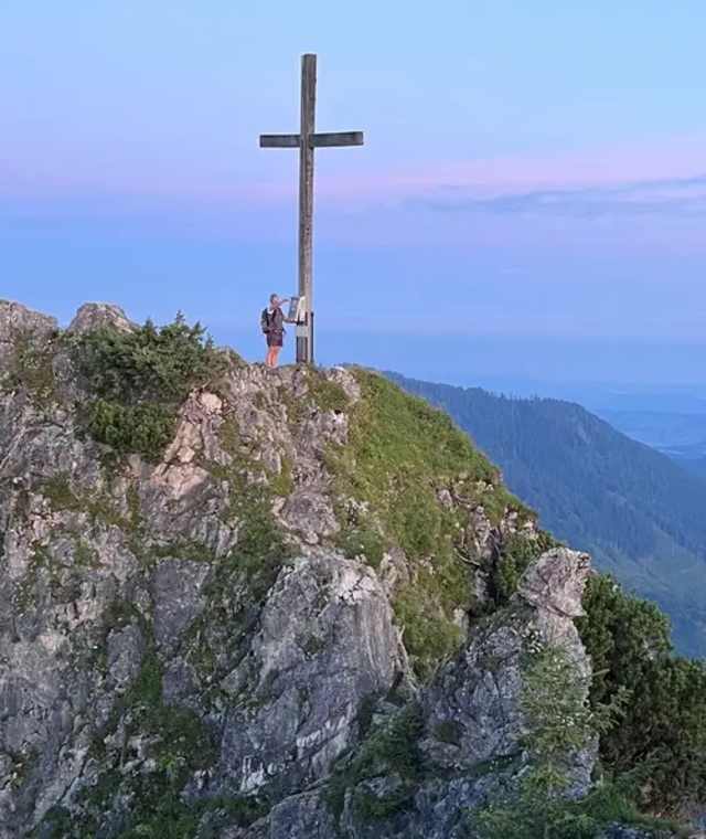 Am Gipfel des Sorgschrofen