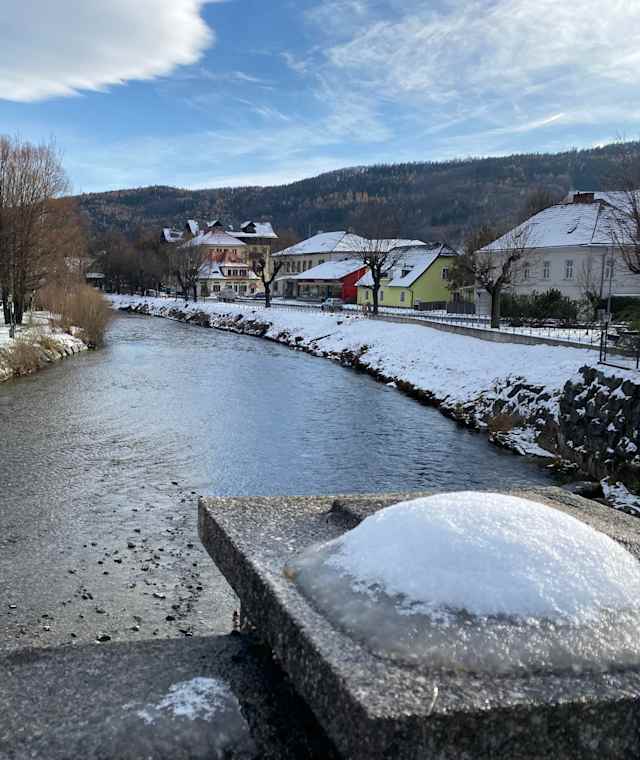 Spazieren über die Schwarza