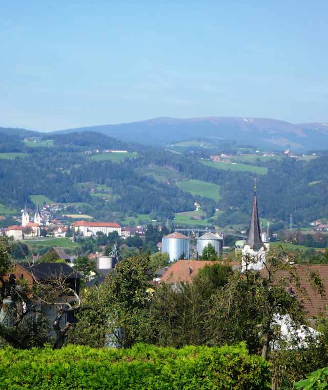 Blick auf St.Andrä und Saualpe