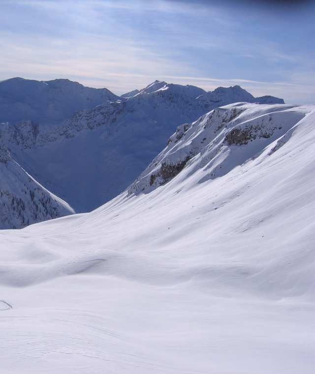 Wunderbare Skihänge am Stelli