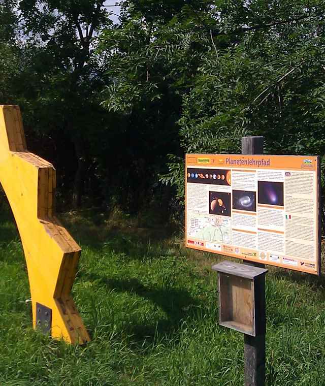 Sonne am Planetenlehrpfad