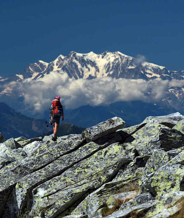 Unterwegs auf der ersten Etappe der Via Alta Vallemaggia