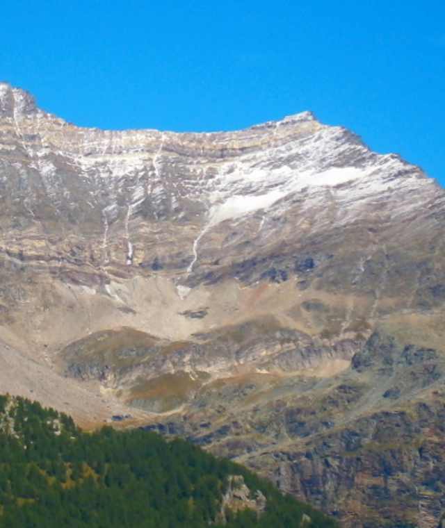 Die Aussicht auf den Monte Disgrazia