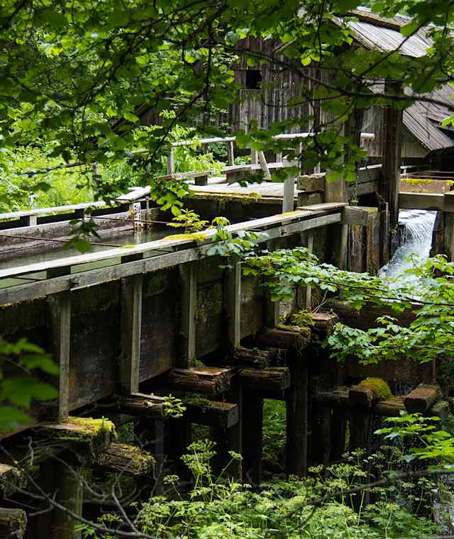 Alte Mühle nahe den Tiebelquellen