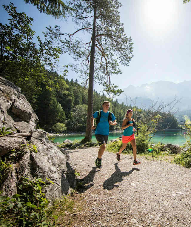 Trailrunning am wunderschönen Eibsee