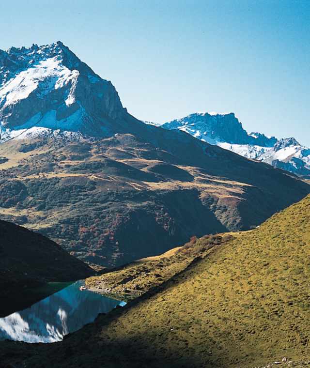 Am Partnunsee im Schweizer Rätikon