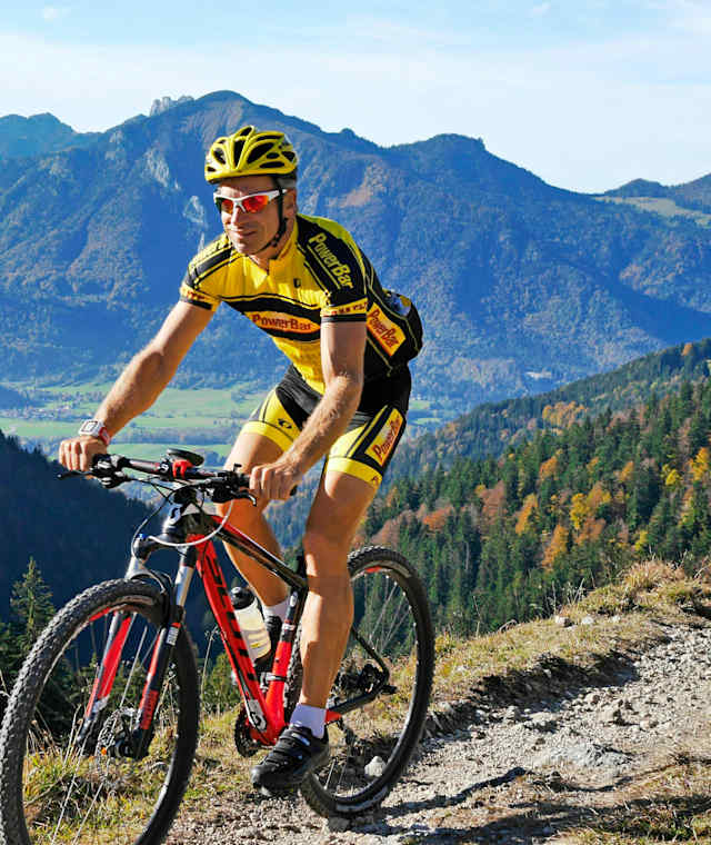 Mountainbiker am Jochberg