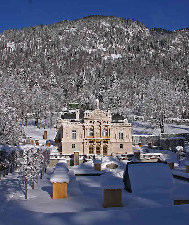 Langlaufen Verbindungsloipe Linderhof Graswang