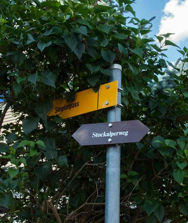 Der gut markierte Weg