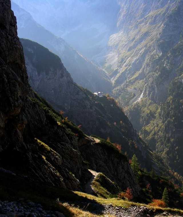 Blick auf die Knappenhütte