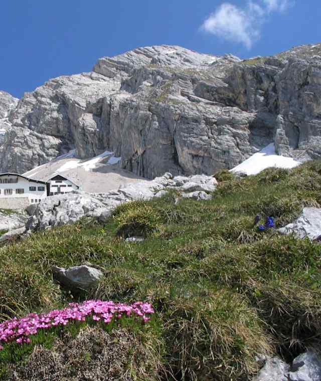 Blick auf die Knorrhütte
