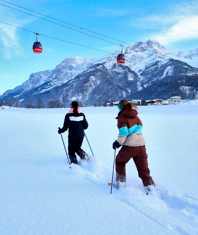 Unterwegs mit den Schneeschuhen
