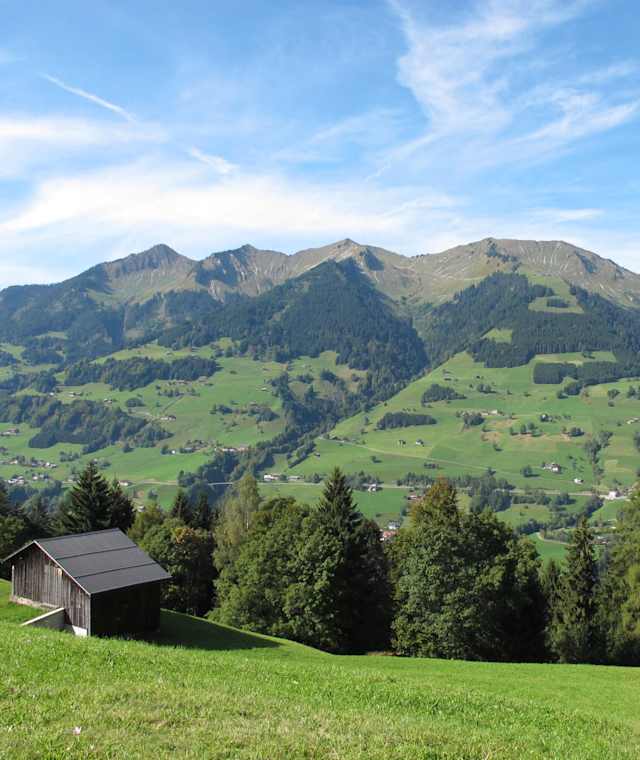Blick in das Große Walsertal