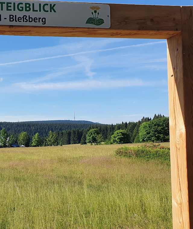 Rennsteigblick zum Bleßberg
