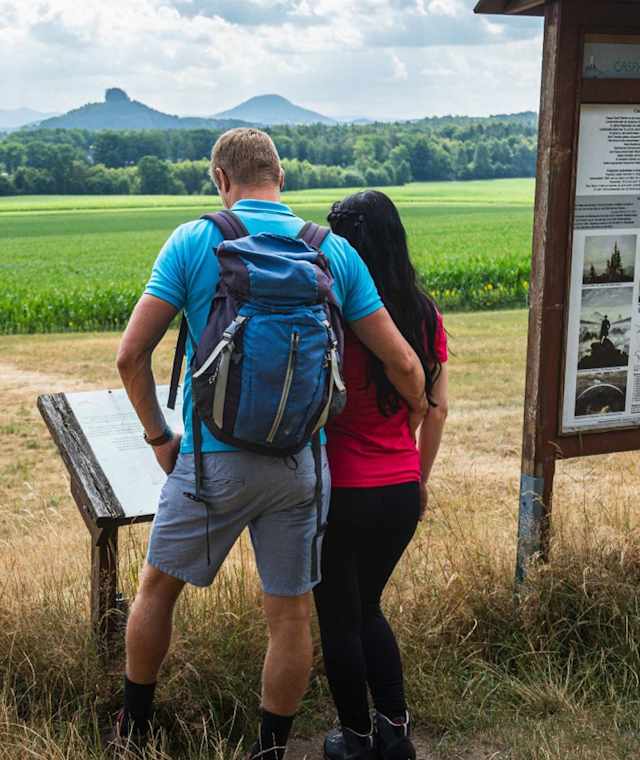 Infotafel am Wolfsberg