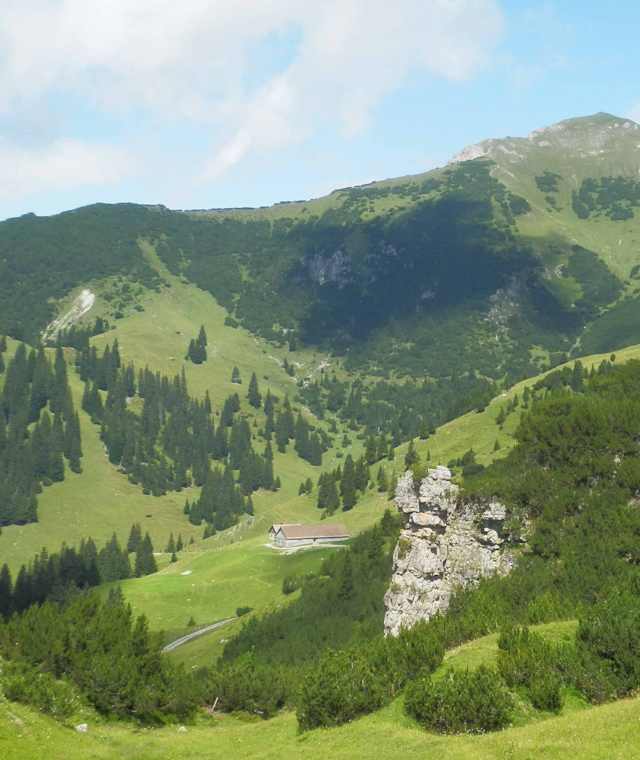 Der Galinakopf ist von weitem her sichtbar