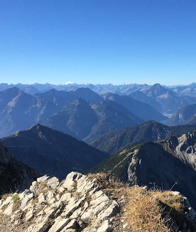 Bergpanorama von der Kreuzspitze