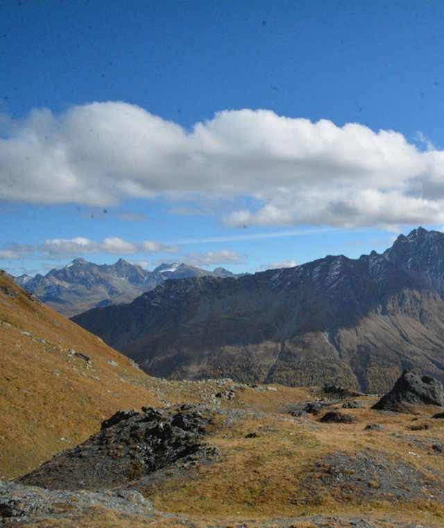 Auf dem Weg zum Piz Martegnas
