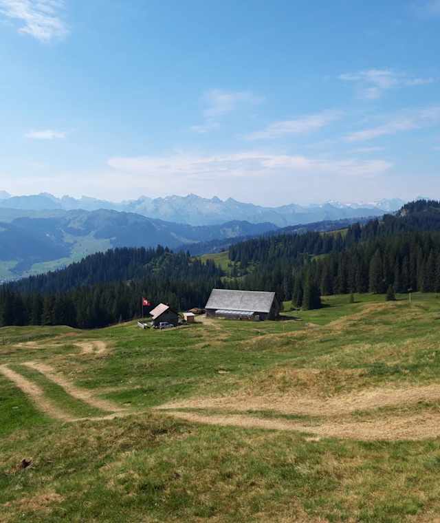 Spital mit Alphütte