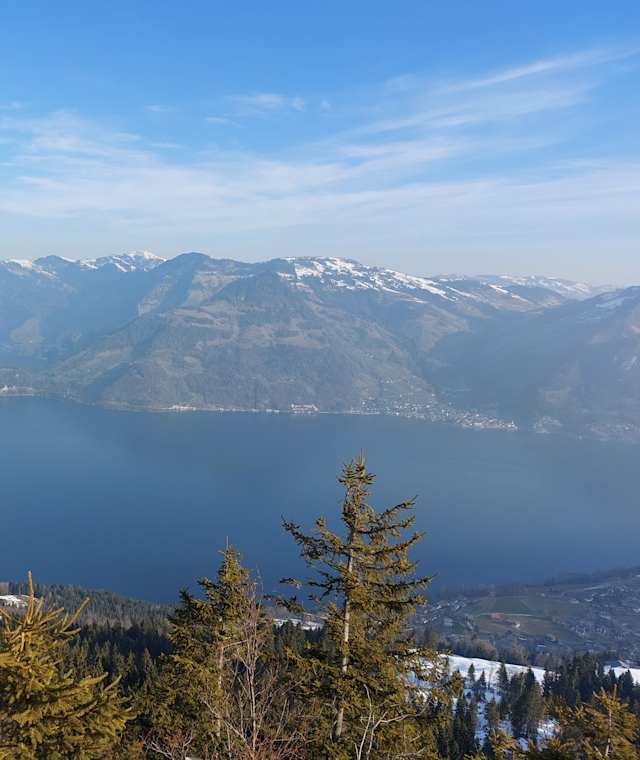 Schöne Aussicht auf den Vierwaldstätter See