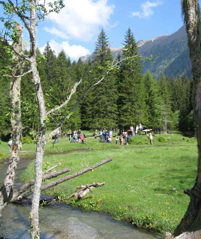 Auf dem Weg zur Pfarrhütte