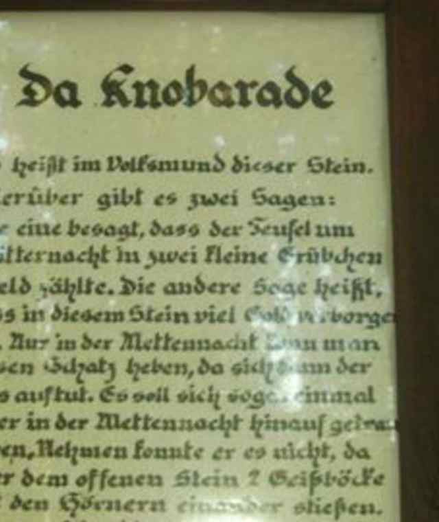 Erklärung zum Stein