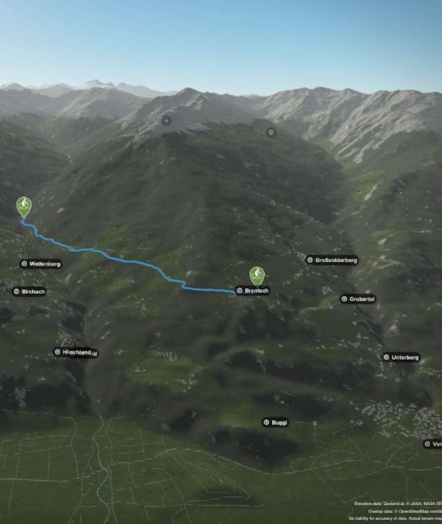 Übersicht Biketour Wattenberg-Brantach