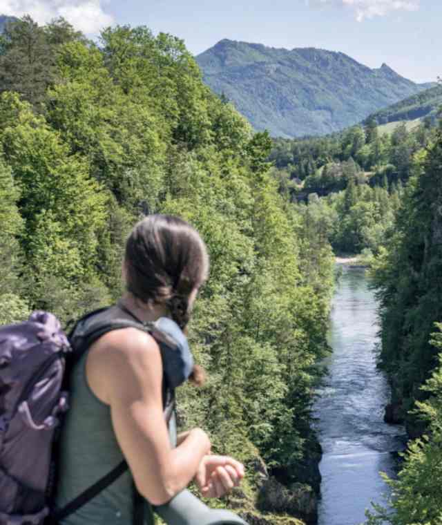 Blick auf den Steyrdurchbruch - Weg der Achtsamkeit