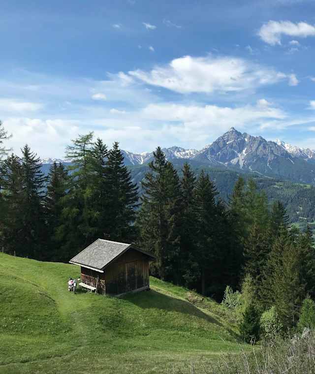 Aussicht im Anstieg zur Hochmahdalm
