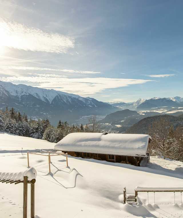Traumhafter Wintertag bei der Ropferstub'm