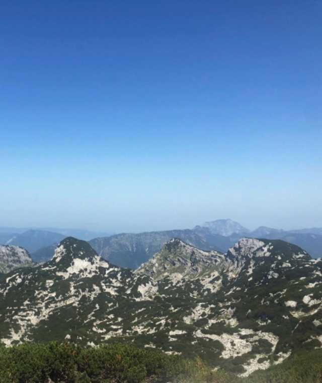Der Blick reicht bis zum Traunstein