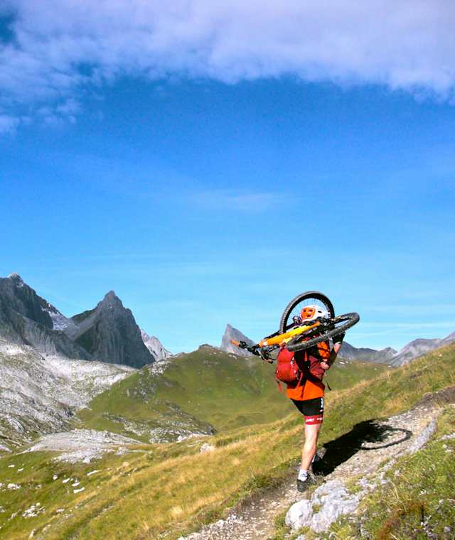 Aufstieg zur Leutkircher Hütte