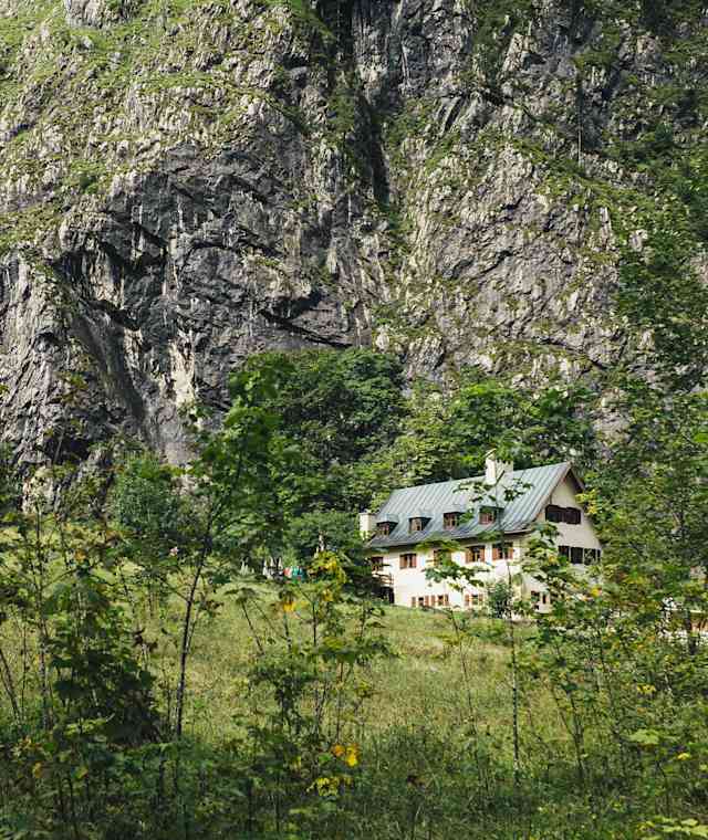 Die Berggaststätte Wimbachschloss im Nationalpark Berchtesgaden